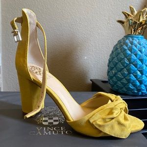 Vince Camuto yellow heels